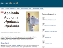 Tablet Screenshot of polskalitera.pl